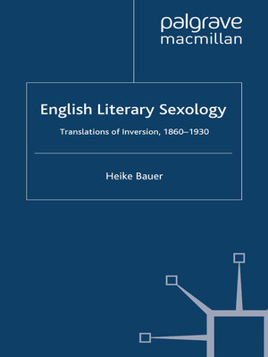 cover image of English Literary Sexology